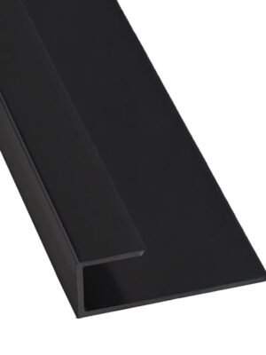 Perfil de Inicio / Terminación Negro 2500mm x 10 unidades