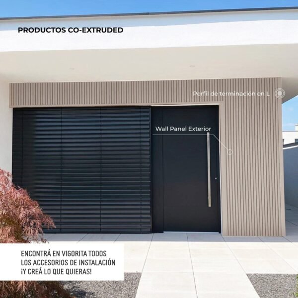 Perfil de Terminación en L Revestimiento Exterior Co-Extruded G01 White Oak