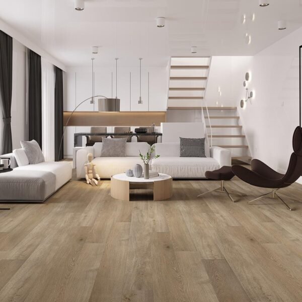 Piso Vinílico SPC Click Roble Treviso SP028 5mm con manta