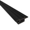Perfil de Terminación End Revestimiento Exterior Co-Extruded G07 Charcoal