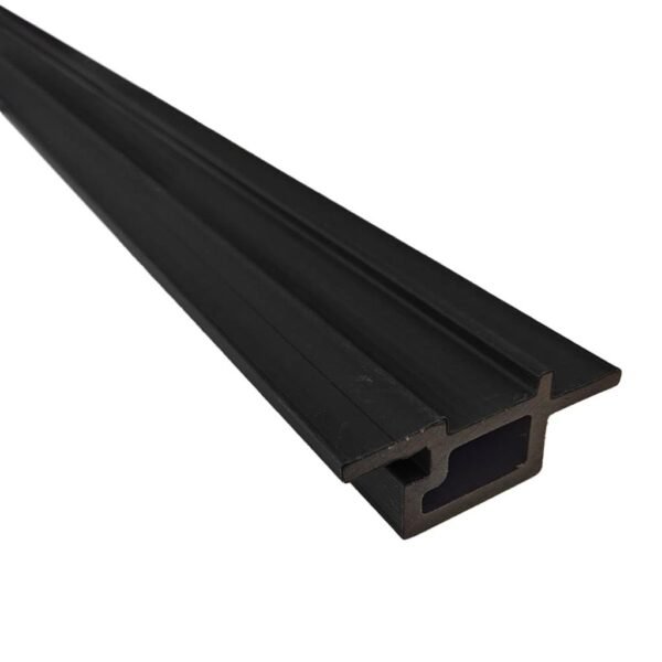 Perfil de Terminación End Revestimiento Exterior Co-Extruded G07 Charcoal