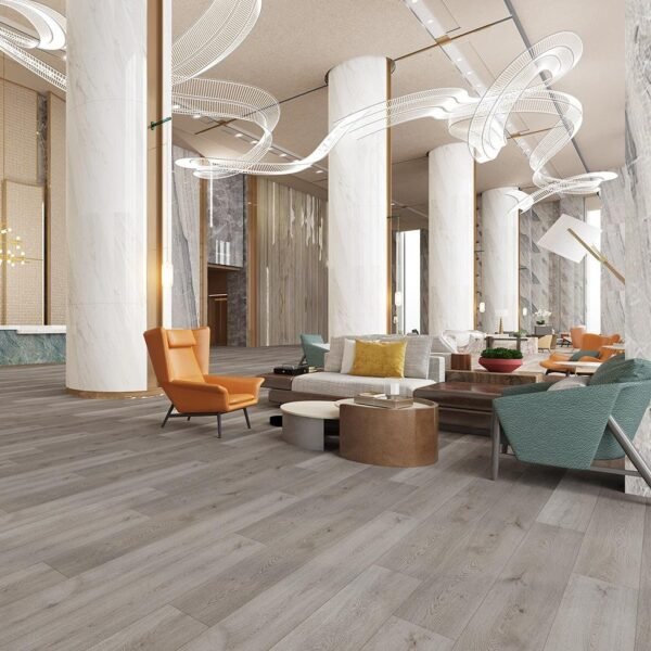 Piso Vinílico SPC Click Roble Siena SP025 5mm con manta