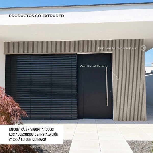 Perfil de Terminación en L Revestimiento Exterior Co-Extruded G02 Antique