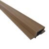 Perfil de Terminación End Revestimiento Exterior Co-Extruded G04 Teak