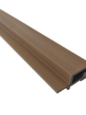 Perfil de Terminación End Revestimiento Exterior Co-Extruded G04 Teak