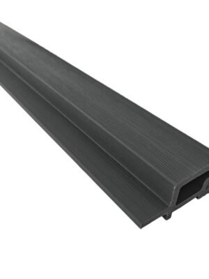 Perfil de Terminación End Revestimiento Exterior Co-Extruded G06 Silver Grey