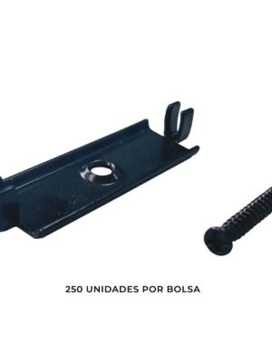 d3ee19482bf045878fbb4fcfe9a03786.jpg Clips Metálicos Negros 304 Deck Bolsa x 250 unidades
