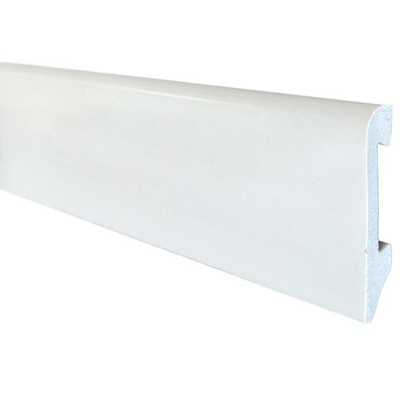 Varilla Zócalo Resistente al Agua Top Round Blanco Polar 14mm x 75mm x 2400mm
